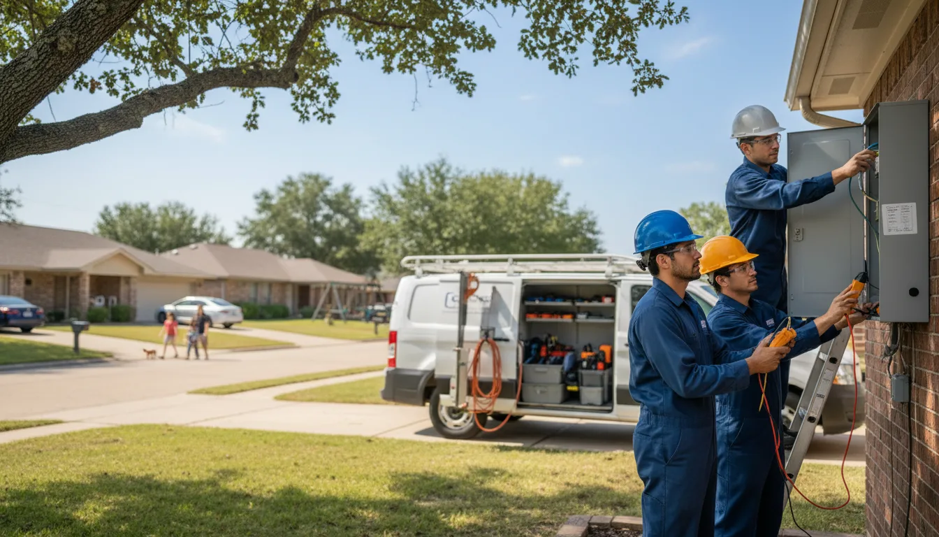 Certified electrician providing emergency electrical services in University Park, IA